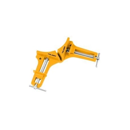 Tolsen Corner Clamp Heavy Duty Corner Clamp, Aluminum Alloy, Powder Coated Body, Zinc Plated Threads 10218